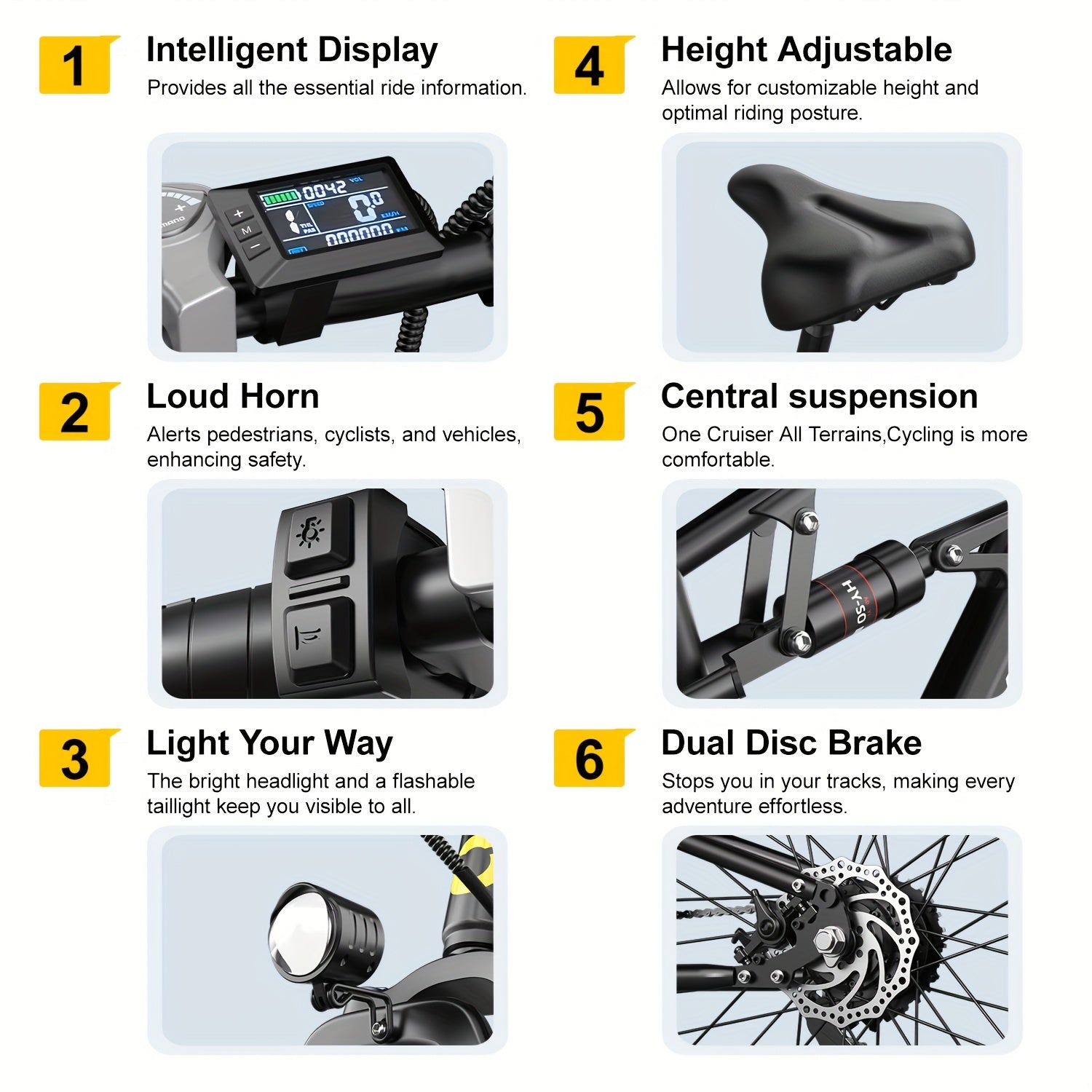 Aairsk Adult Electric Bicycle, Maximum Speed 22 Mph, 36V\u002F13AH, Peak Power 748W Brushless Motor with Shock Absorption, Electric Mountain Bike for Adults And