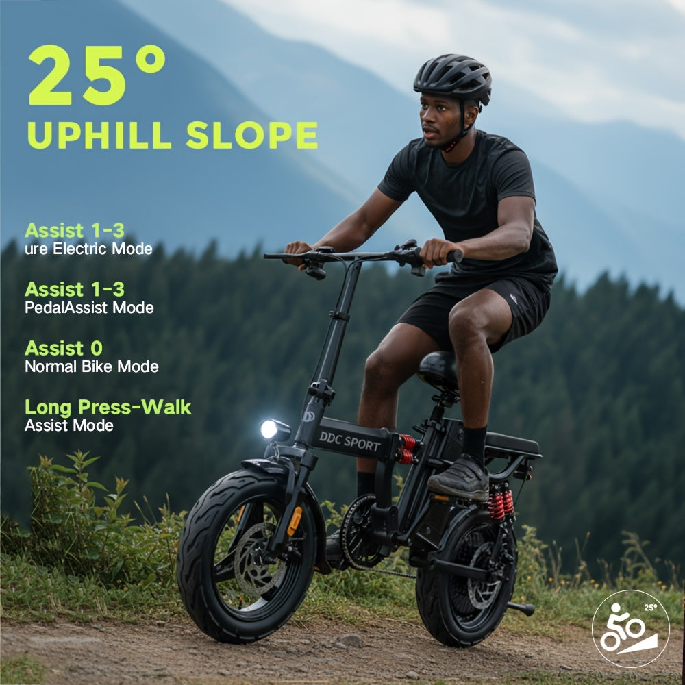 Adult Folding Electric Bicycle, Featuring a 700W Peak Motor with a 960Wh Battery, Capable of Traveling 35 Miles at Speeds Up to 20MPH. This Commuter E-Bike Includes a Removable 48V 20AH Battery, Supports a Weight of 330 Lbs